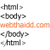 โครงสร้างของภาษา HTML